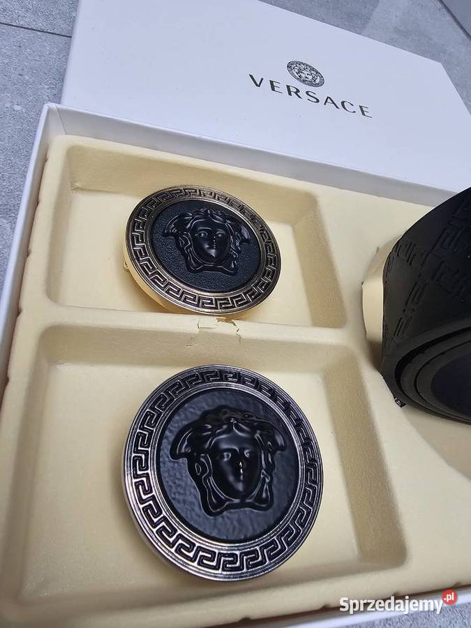 Versace pasek 2 klamry skóra Galanteria i dodatki Poznań
