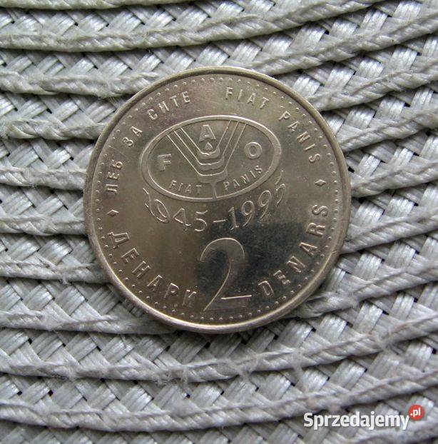 Macedonia 2 Denary 1995r FAO Kalisz