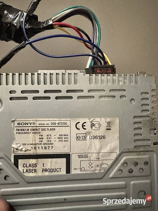 Radio samochodowe Sony CDXGT225C Bydgoszcz sprzedam