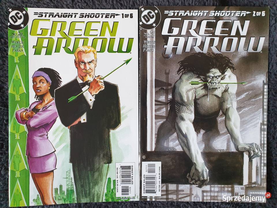 Green Arrow Straight Shooter zestaw 6 komiksów Amerykańskie Gdynia
