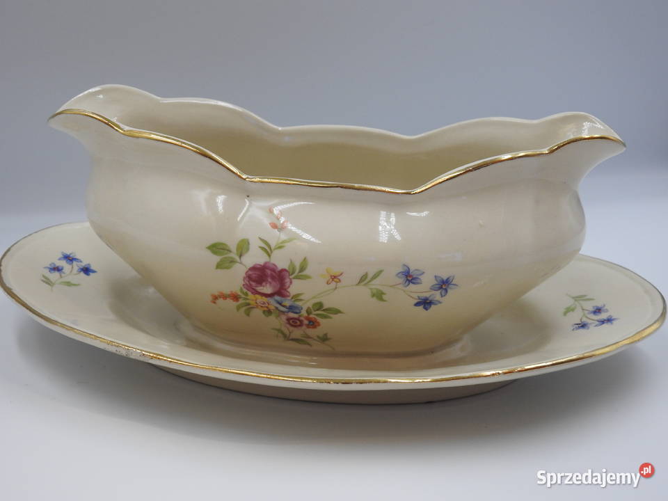 Piękna sosjerka z porcelany Chodzież lata 60 te Porcelana i szkło Inowrocław sprzedam