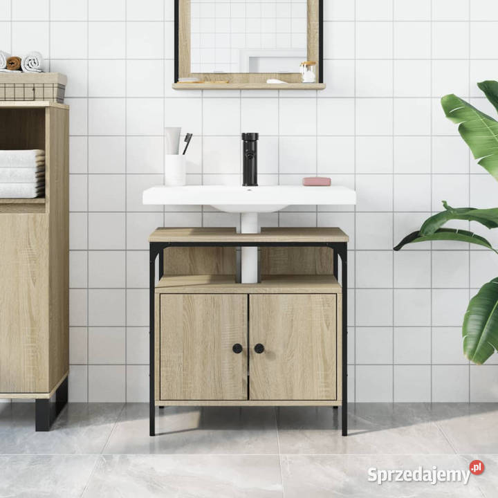 Szafka pod umywalkę dąb sonoma 60x30x60 WM842437 Warszawa