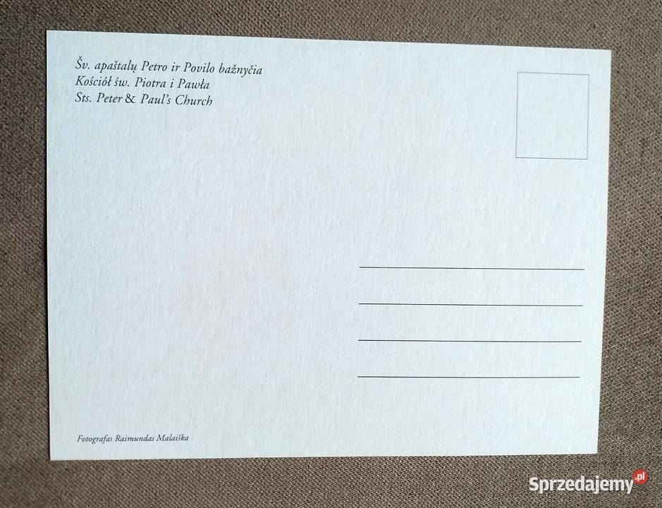 WILNO KOŚCIÓŁ ŚWIĘTEGO PIOTRA I PAWŁA Piszczac sprzedam