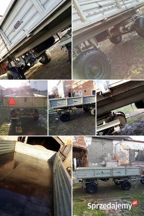 Przyczepa rolnicza wywrotka Sanok D 732 wywrotka Nysa