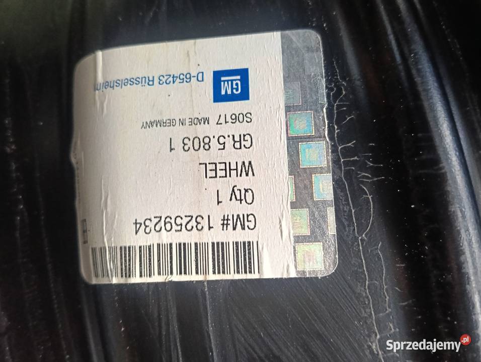 Sprzedam felgi stalowe opel 5x 105 r 16 stalowe