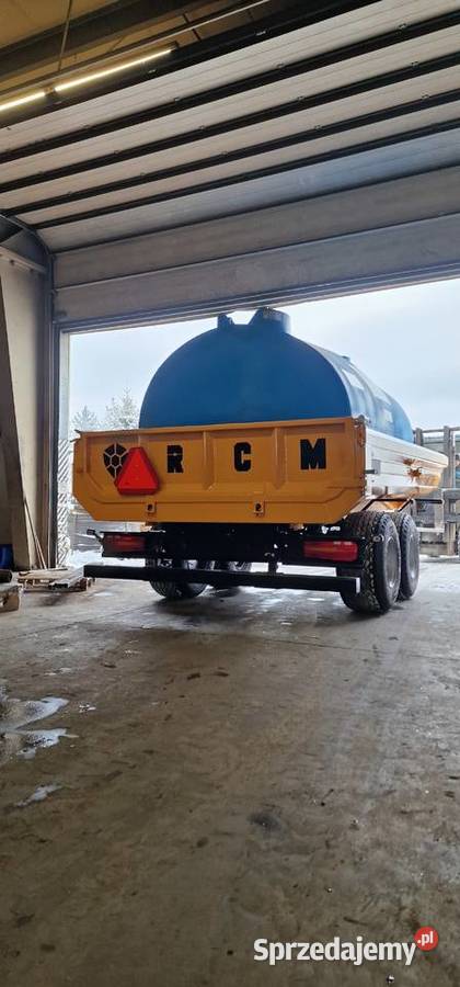ZBIORNIK WODY PITNEJ przyczepa 5000 L dostępna Zbiorniki Gołdap