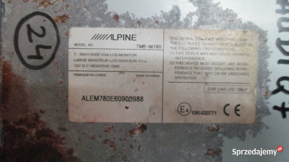 AUDI Q7 4L I 07r moduł sterownik ALPINE TMEM780 sprzedam