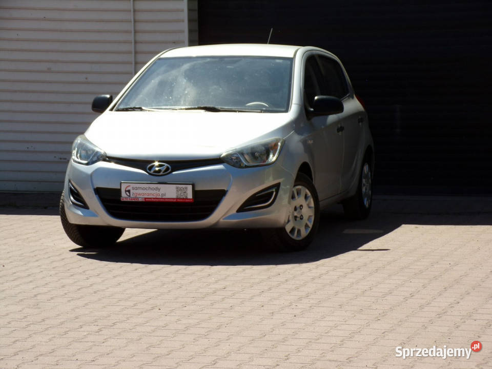 Hyundai i20 Klimatyzacja Gwarancja 12 86 2014R I srebrny Mikołów