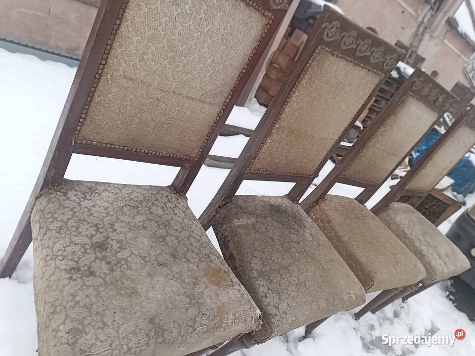 Sprzedam krzesła zabytkowe 1972 Krzesła mazowieckie Kozłów Biskupi