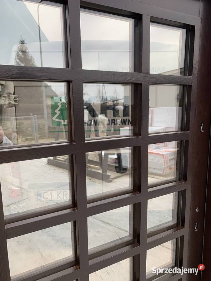 Drzwi zewnętrzne OCIEPLANE DREWNIANE ANGIELSKIE Drzwi i okna Grzybno