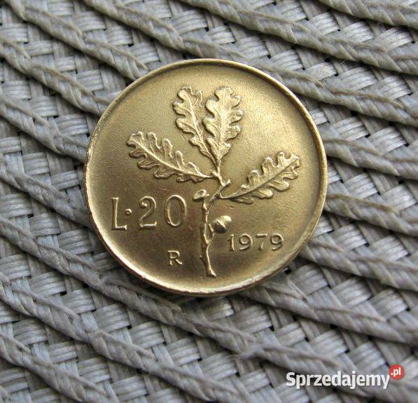 Włochy 20 Lira 1979r wielkopolskie Kalisz