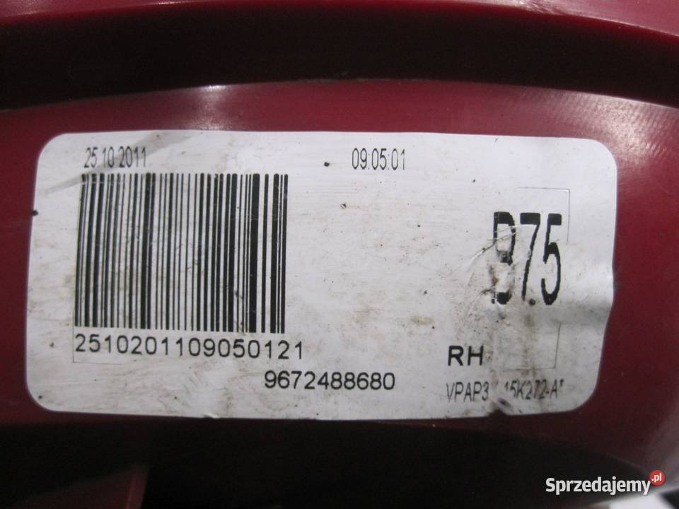 CITROEN DS4 20 HDI 11r lampa przeciwmgielna Kielce