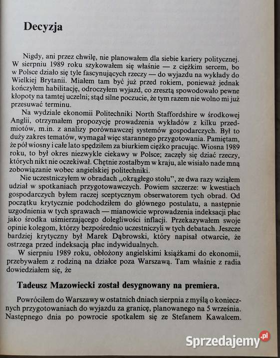 Balcerowicz 800 dno Szok Kontrolowany Rok wydania 1992 Lędziny