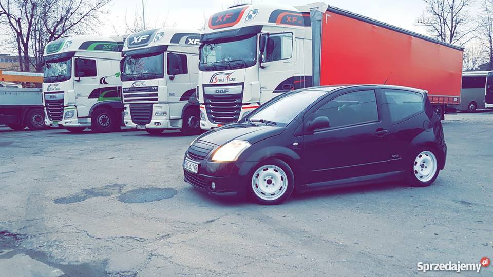 Citroen C2 VTS 16 16V 122 Piękny Czarny 122KM małopolskie Wolica
