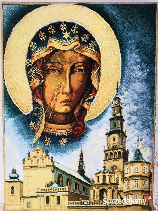 Matka Boska Częstochowskaklasztor makatka kilim wielkopolskie