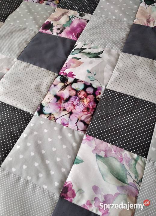 Narzuta patchwork 150205 Malowane kwiaty Olsztyn sprzedam