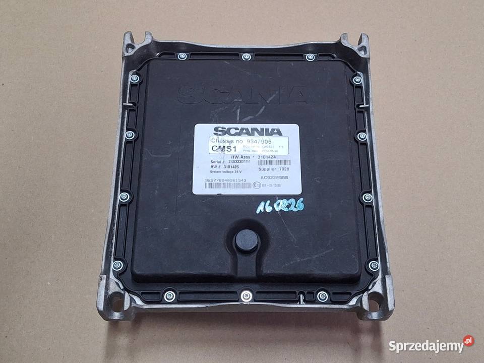 SCANIA STEROWNIK CMS1 KOMPUTER MODUŁ KASETA lubuskie Bieleń