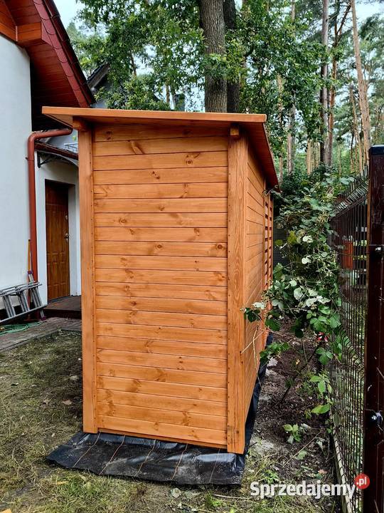 Drewutnia 2 x 11m z furtkami domek narzędziowy 2
