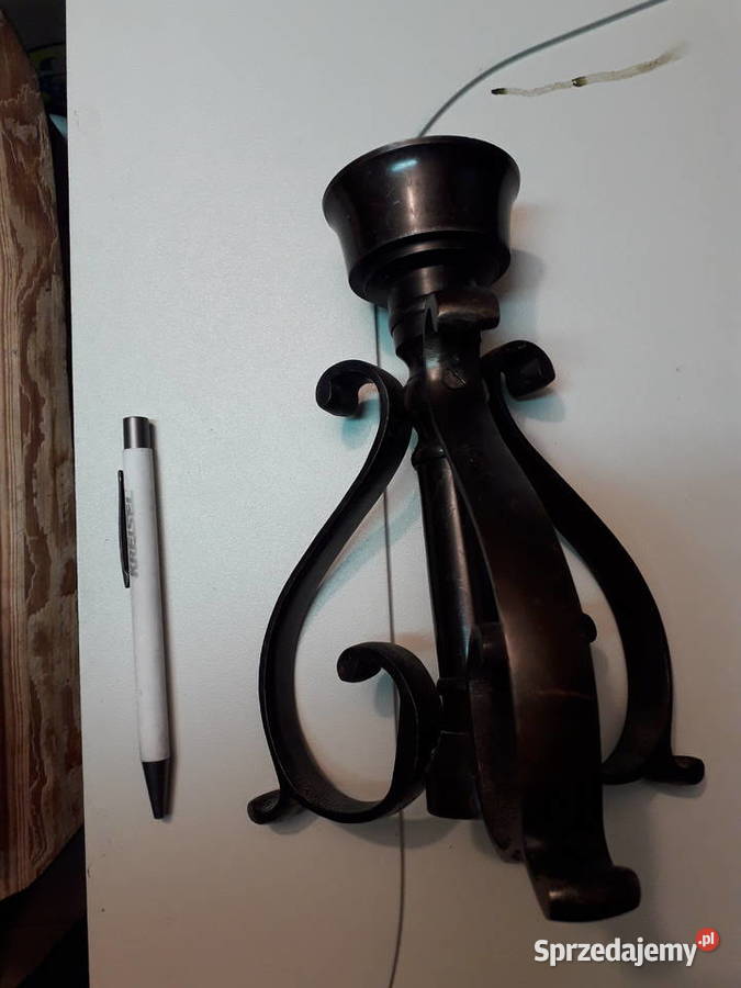 Mosiezny swiecznik ciężki Warszawa