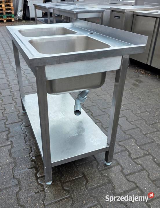 Zlew 2 komorowy z Półką 1006085 M1395 N Nowe Skalmierzyce