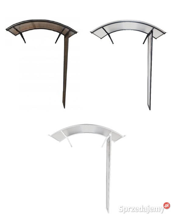 Daszek łukowy drzwi 160x90 z jedną ścianką Kraków