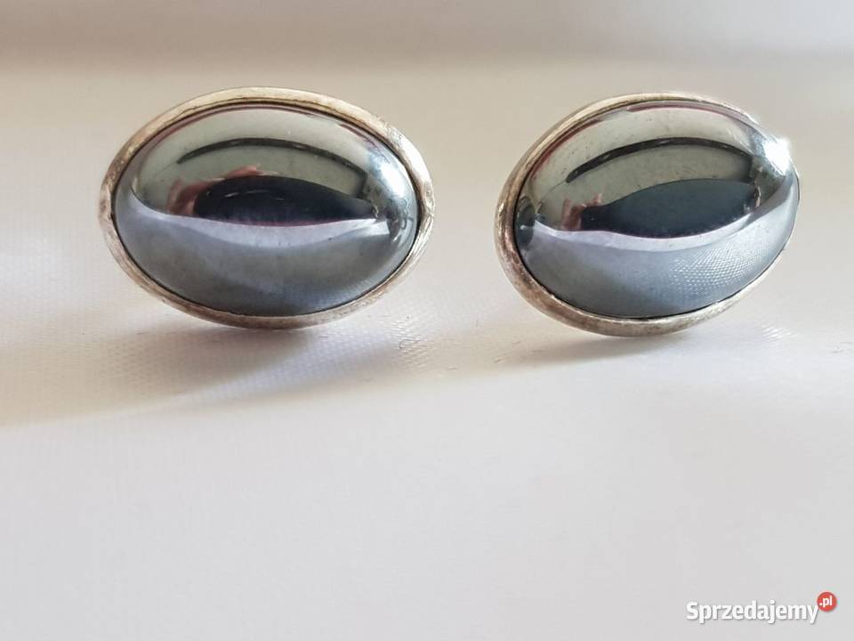 kolia kolczyki hematyt biżuteria srebrna Kielce sprzedam