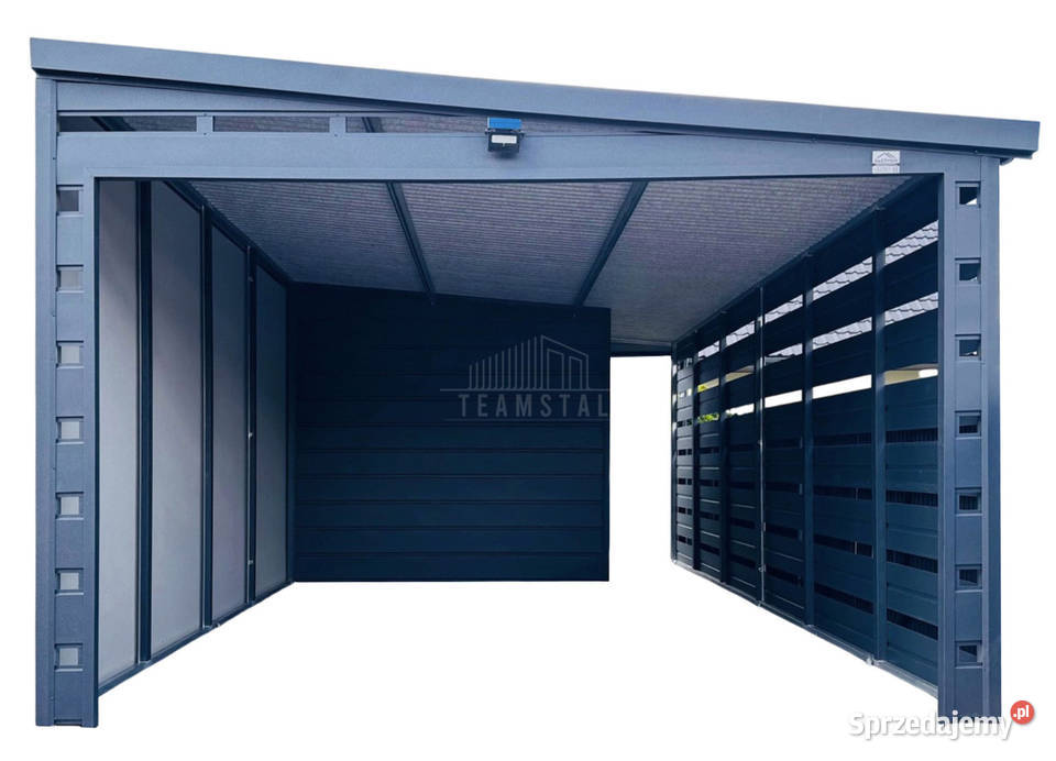Carport wiata samochodowa 35x6 m pomieszczenie Katowice