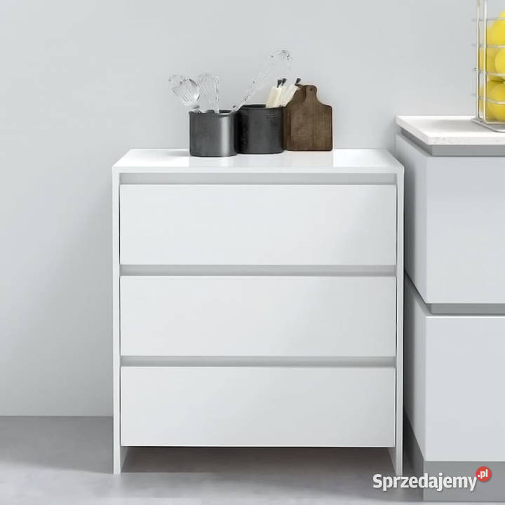 Szafka biała z połyskiem 70x41x75 materiał Warszawa