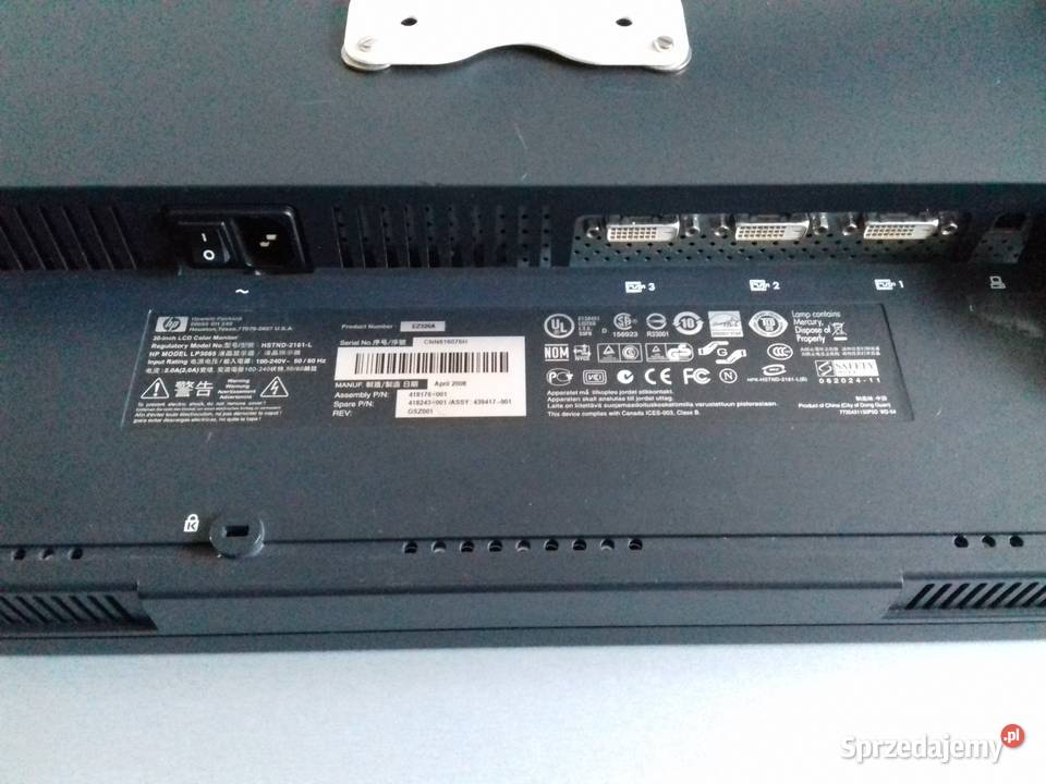 Monitor HP LP3065 30 2K 2560x1600 3xDVID 4xUSB