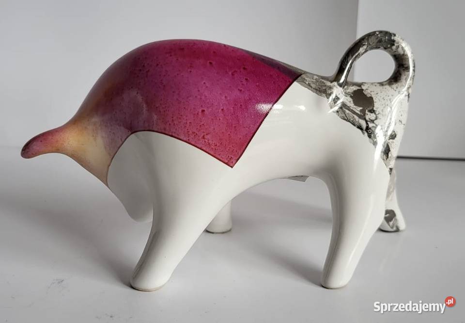 BYK Znak zodiaku Figurka Byczek ceramiczny Sierakowice