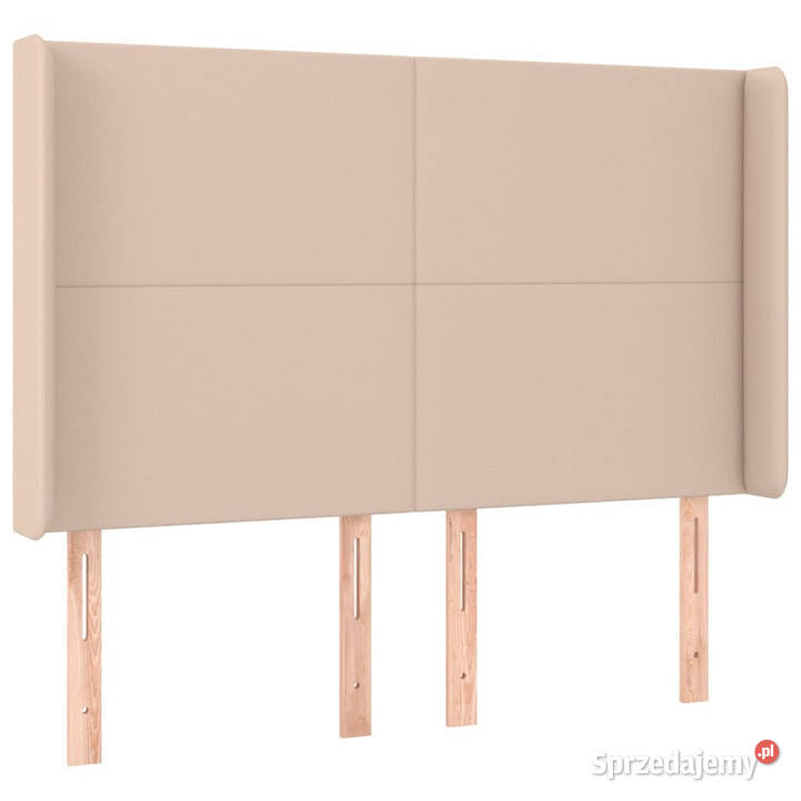 Łóżko kontynentalne materac i LED cappuccino 193cm