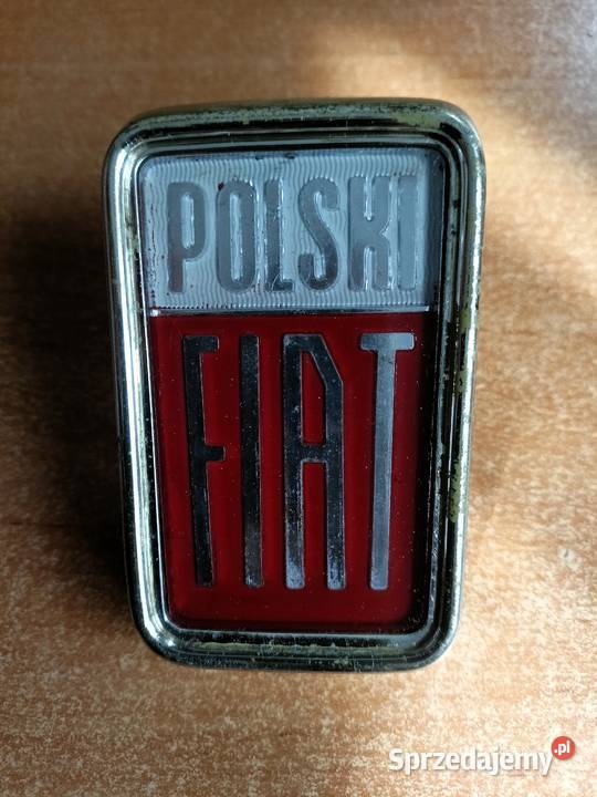 Oryginalny Emblemat POLSKI FIAT do Fiata 125p