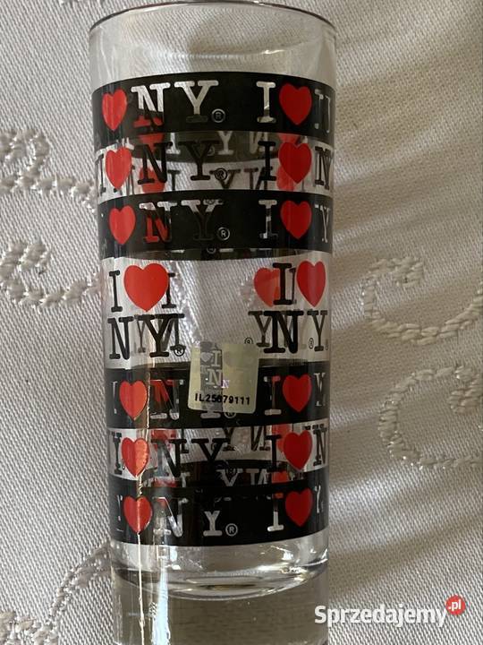 Kieliszek I Love NY USA Dekoracyjny Ozdobny Kieliszki i pucharki Wyposażenie wnętrz Czerwionka-Leszczyny