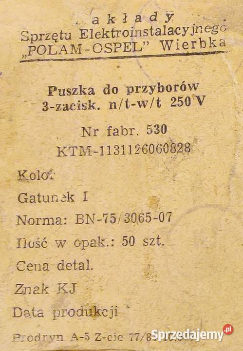 OSPEL Wyłącznik ŁĄCZNIK ŚWIECZNIKOWY PODWÓJNY 2