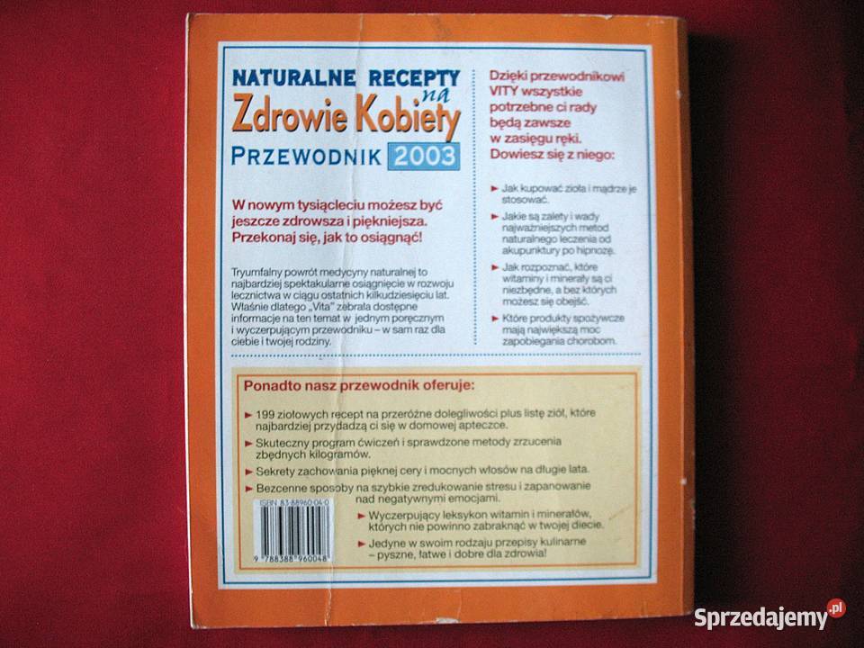 Naturalne recepty na zdrowie Kobiety książka Siedlce