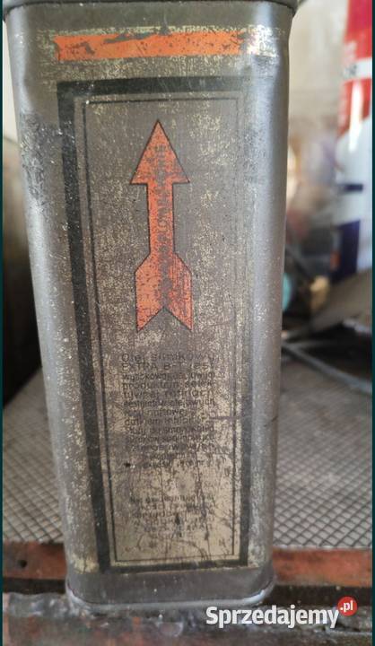 Oryginalny kanister z olejem lata 70 te Cieszyn