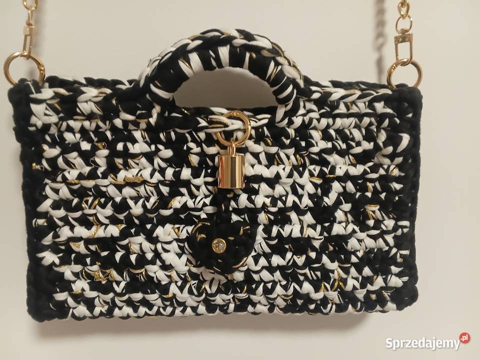 Torebka ręcznie robiona na szydełku mazowieckie