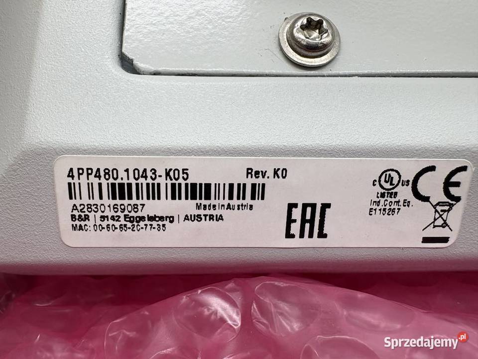 BR 4PP4801043K05 RevK0 HMI Panel Warszawa