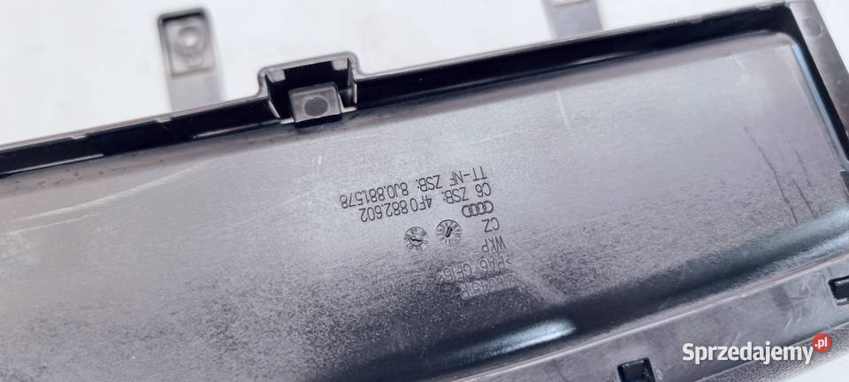 SCHOWEK FOTELA PRAWY AUDI A6 C6 4F0882602 CZARNY Przystajń