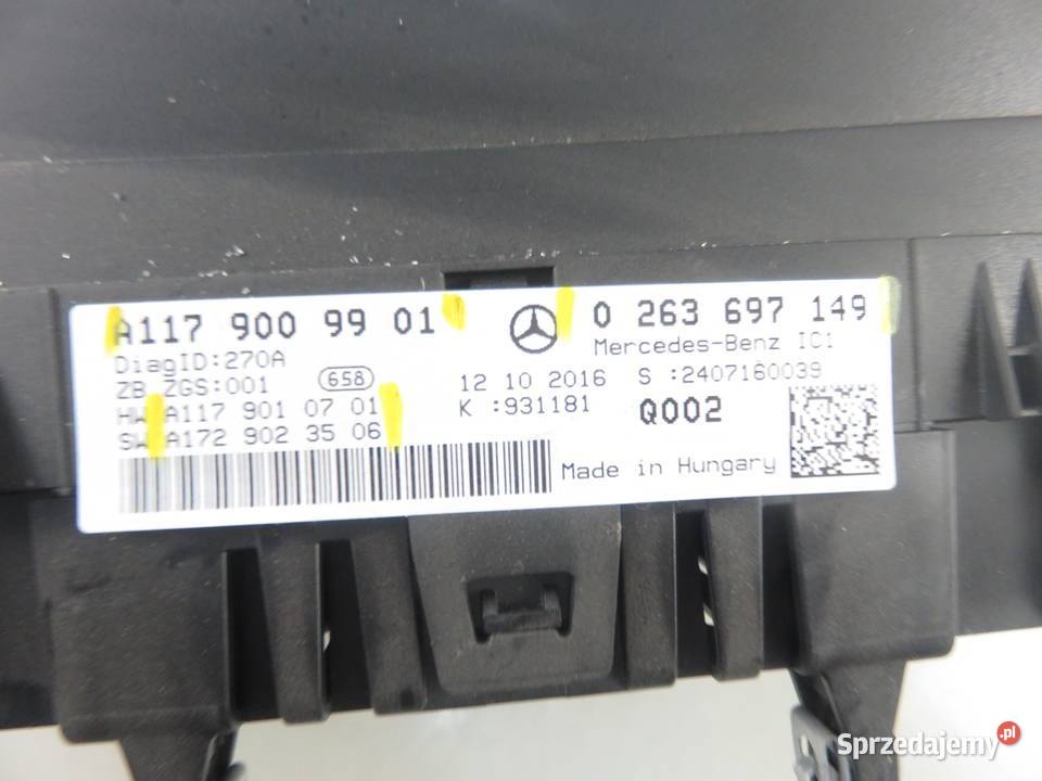 LICZNIK MERCEDES CLA X117 CLA 180 d 0263697149