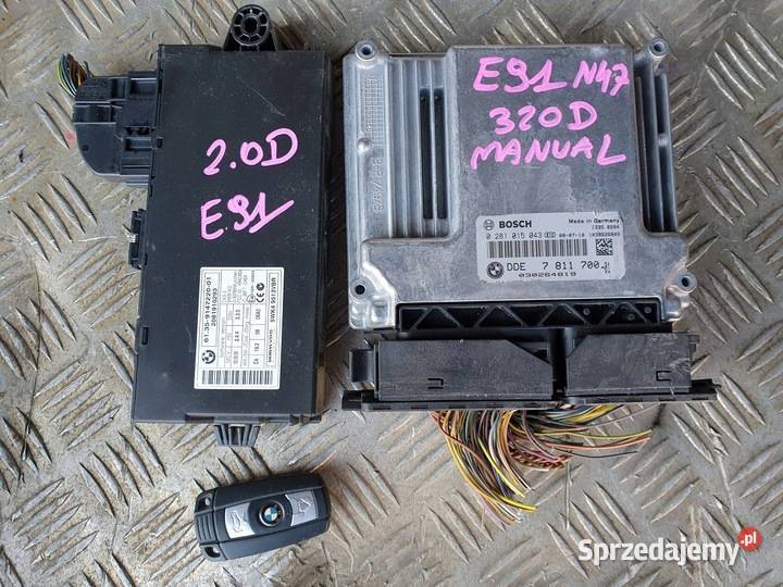 STEROWNIK ZESTAW EWS BMW E90 E91 N47 320D osobowe Głogówek