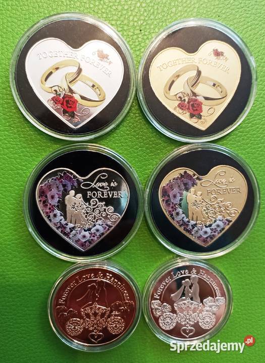 Moneta Medal Ślub Rocznica Ślubu Prezent Wesele