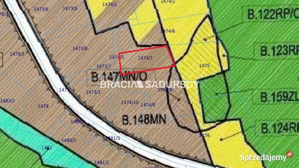 Grunt sprzedam 774m2 Rzeszotary Podlesie małopolskie