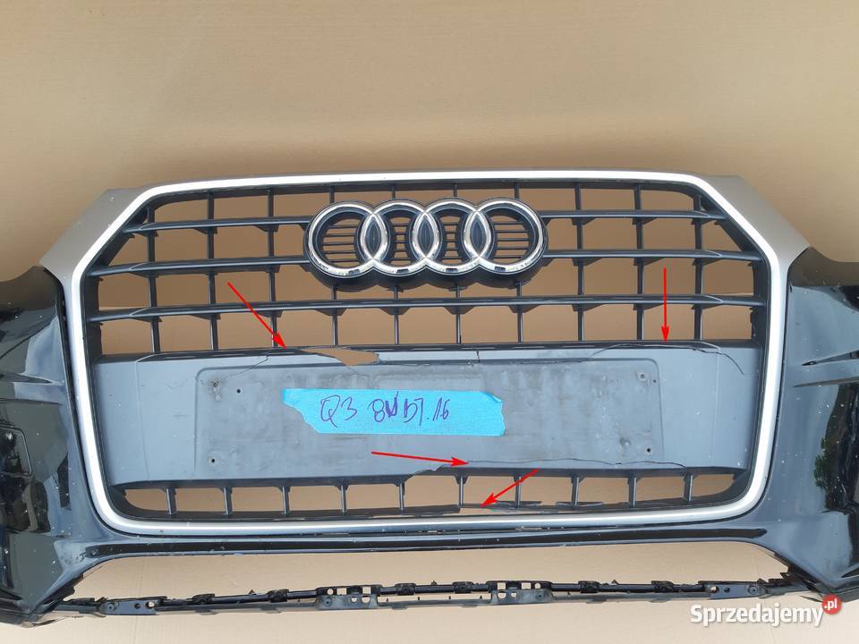 AUDI Q3 8U ZDERZAK PRZÓD GRILL ATRAPA ABSORBER lubuskie Trzciel