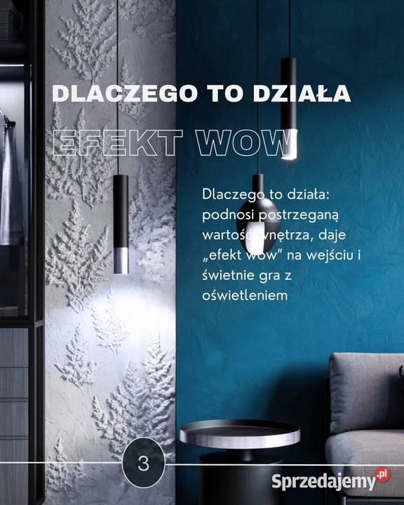 Efekt WOW na ścianie relief malowidło Kraków