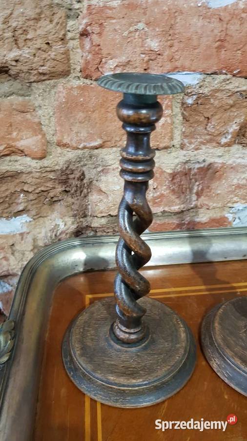 Biedermeier świecznik około 1840 roku Prusy Orneta
