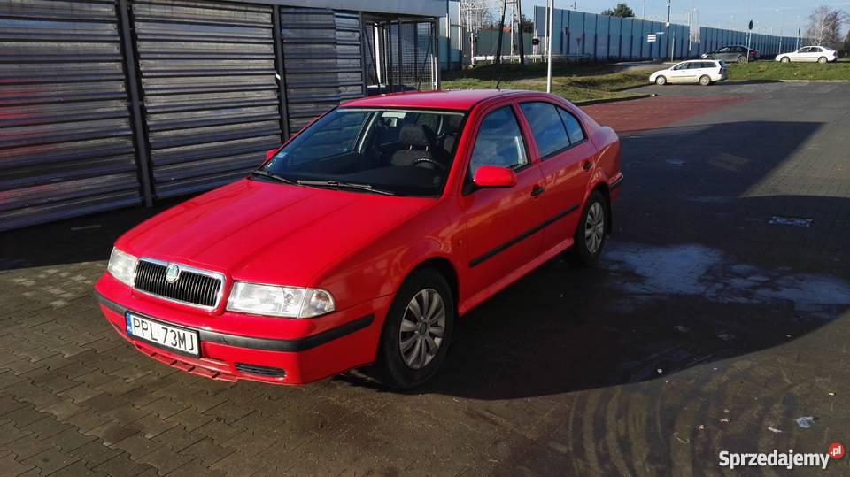 Skoda Octavia I 16 benzyna 99r czerwony sedan 101KM Święta Katarzyna sprzedam
