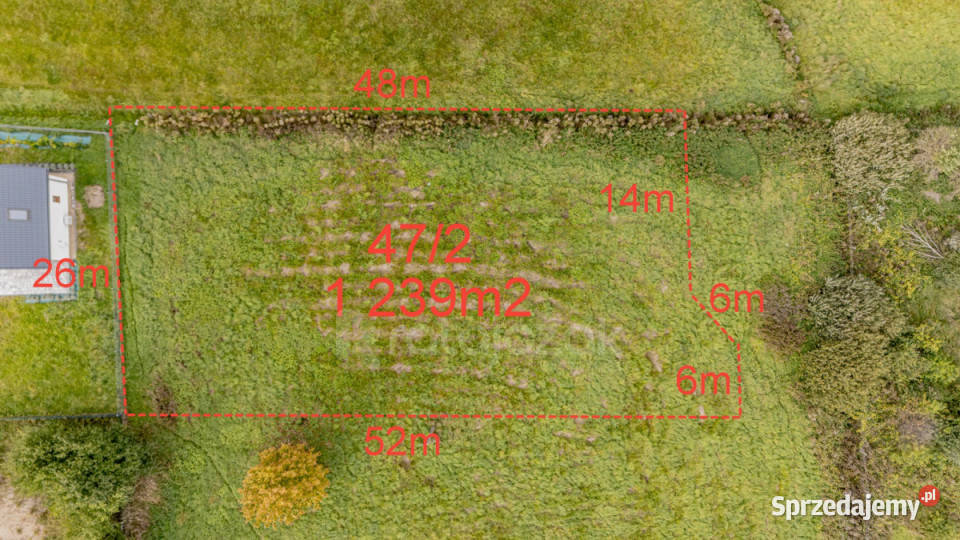 Grunt na sprzedaż Wierzchucino Kapitańska 1239m2 26m