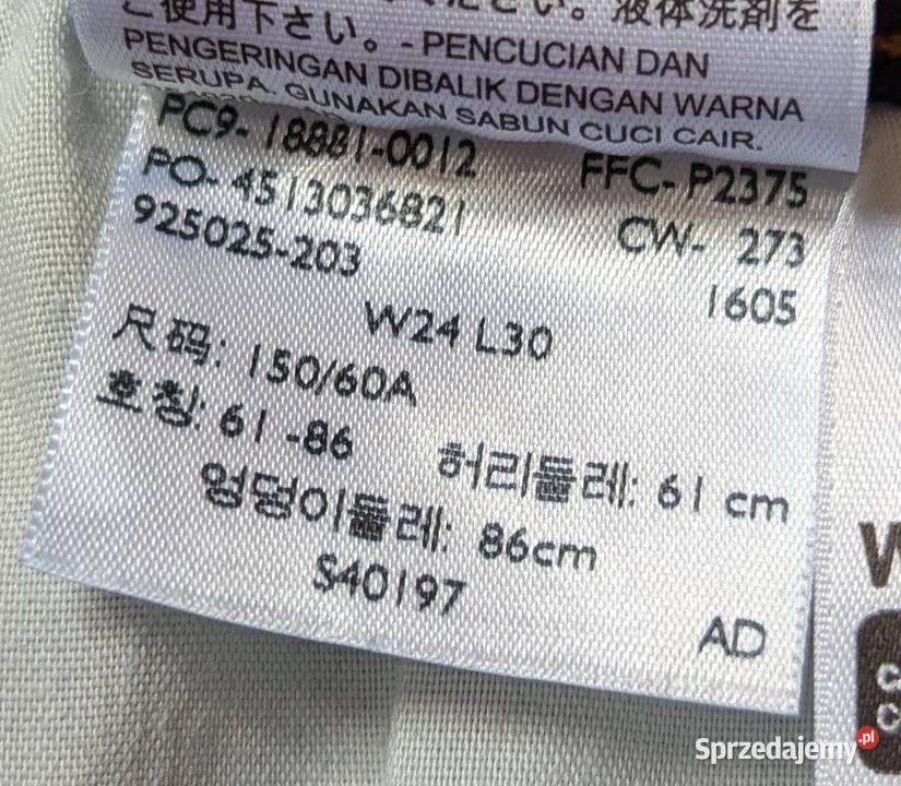 Levis Jeans PC918880012 W24 L30 Blue Skinny Bez wzoru Warszawa