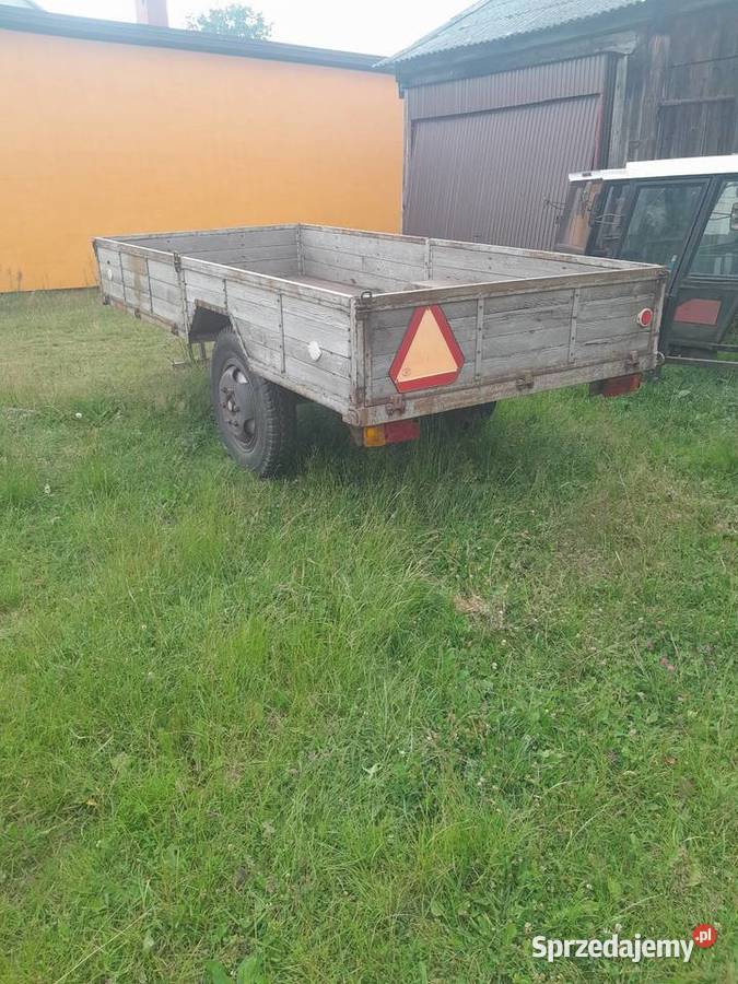 Wóz fura ciągnikiem kompletny gruby materiał